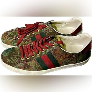 Gucci Floral Jacquard Ace Sneakers